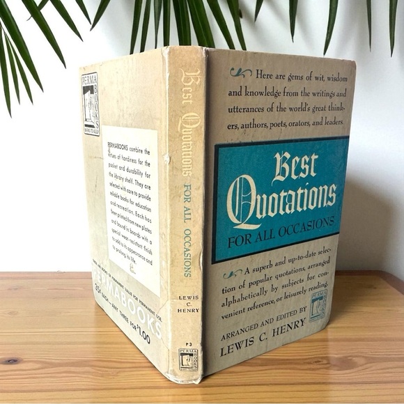 Vintage 1948 Best Quotations for All Occasions | Perma Books Hardcover - Picture 3 of 8